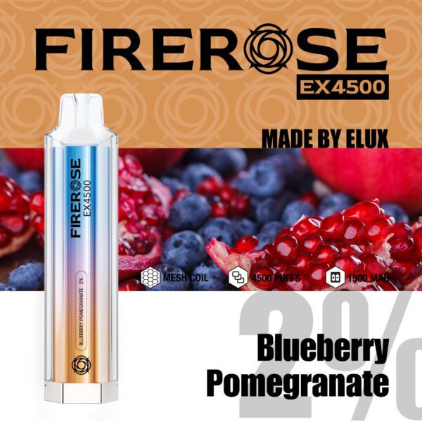 elux firerose ex4500 puffs