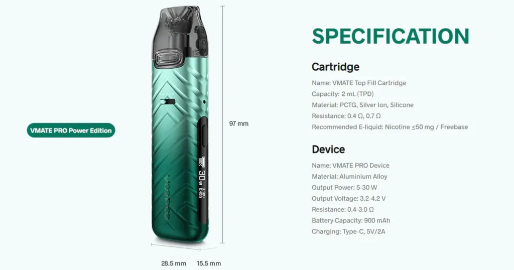 VooPoo VMATE Pro Pod Vape Kit